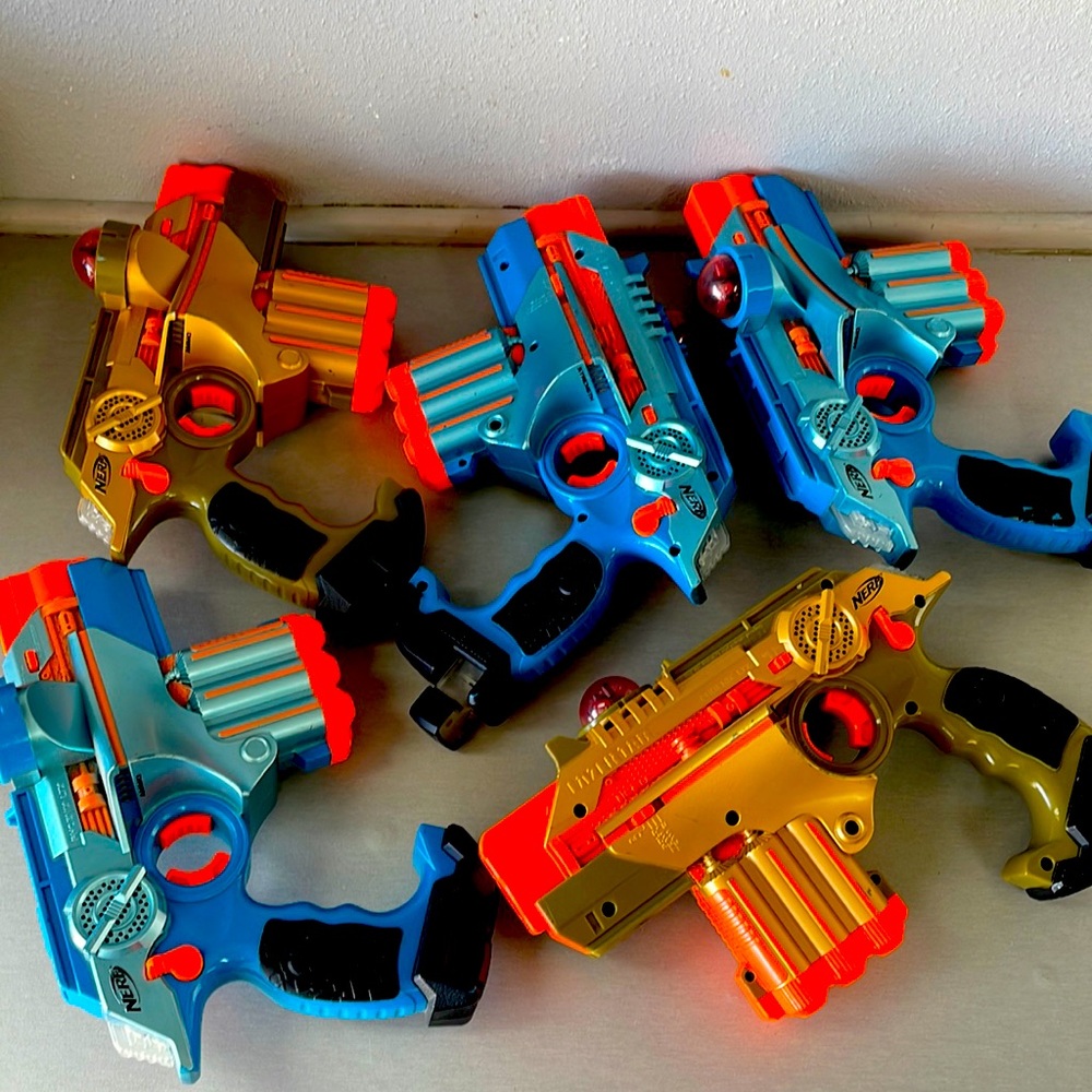 Reserved for Owen - Lot of 5 Nerf gun Laser Tag